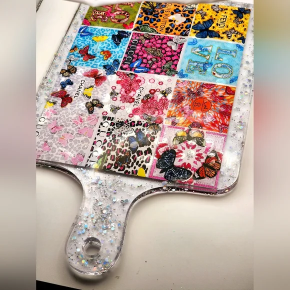 Kitchen Cutting Board Resin Art - Picture 8 of 13